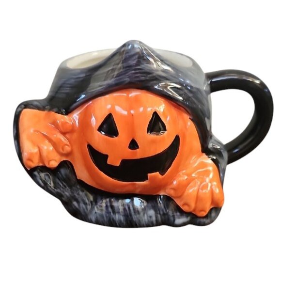 NEW 3 ceramic Jack-o'-lantern Halloween mugs Lewis mug Hyde and Eek Target - Picture 15 of 16